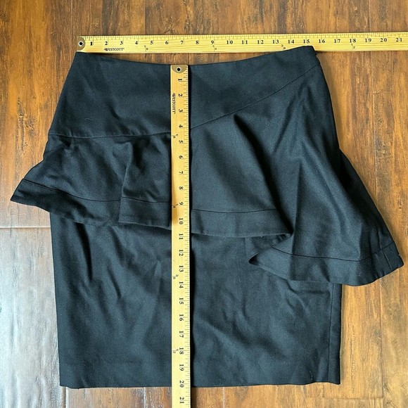 TED BAKER LONDON Lined Ruffled Tiered Mini Skirt in Black - Picture 9 of 9